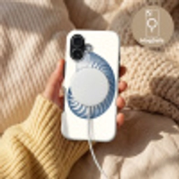 Blauw - Schelp - Spiraal Toughcase MagSafe Apple iPhone 17 klein -USP_MagsafeV