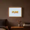 Fijn - Geel - Oranje Light Box met batterij (Wandlamp) middel -sfeer4