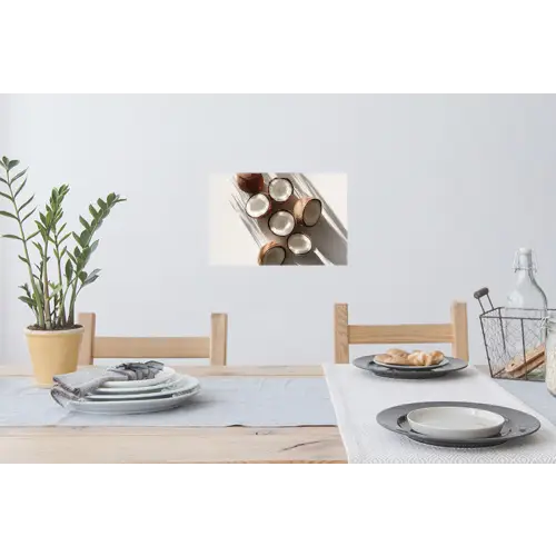 Kokosnoten - Bruin - Shaduw Muursticker klein -eettafel