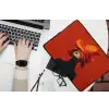 Oranje - Hoed - Vrouw laptophoes neopreen klein -bureau