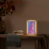 Tijger - Roze - Bladeren - Jungle Light Box met kabel (Tafellamp) klein -sfeer4