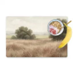Landschap - Minimalistisch - Beige Placemat vinyl groot -zzzproduct_Kitchenyeah-website