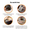 Roze landschap - Palmen - Water Inductie beschermer vinyl 3mm klein -zzzzzzz-td-werking