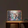 Dolfijn - Vissen - Onderwaterwereld - Bloemen Light Box met batterij (Wandlamp kind) middel -sfeer1_kind