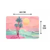 Palmbomen - Golven - Zee Placemat vinyl groot -specs