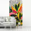 Tropisch - Bladeren - Zwart - wit fotobehang vinyl groot -woonkamer