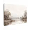 Rivierlandschap - Minimalistisch - Aardetinten canvas 2cm klein -z3d