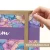Regenbogen - Bloemen - Kleurrijk - Wolken Light Box met batterij (Wandlamp kind) middel -USP_websiteprintNL