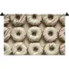 Donuts - Chocolade - Wit - Beige Wandkleed katoen klein -zz3d