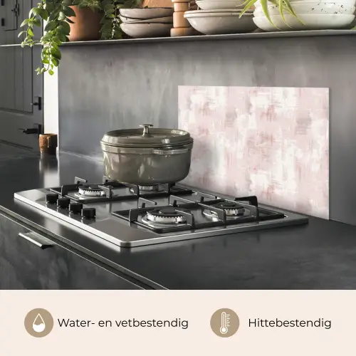 Penseelstrepen - Verbleekte - Roze keuken achterwand spatscherm klein 900 -usp_NL