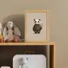 Panda - Blauwe bloemen - Zachtheid Light Box met kabel klein -sfeer2_kind