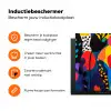 Bloemen - Bladeren - Abstract - Rood Inductie beschermer vinyl 3mm klein -zzzzzzz-td-ups