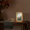 Hoed - Vrouw - Beige Light Box met kabel (Tafellamp) klein -sfeer4