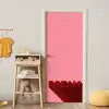 Dream - 3D - Rood - Roze deurposter klein -sfeer4