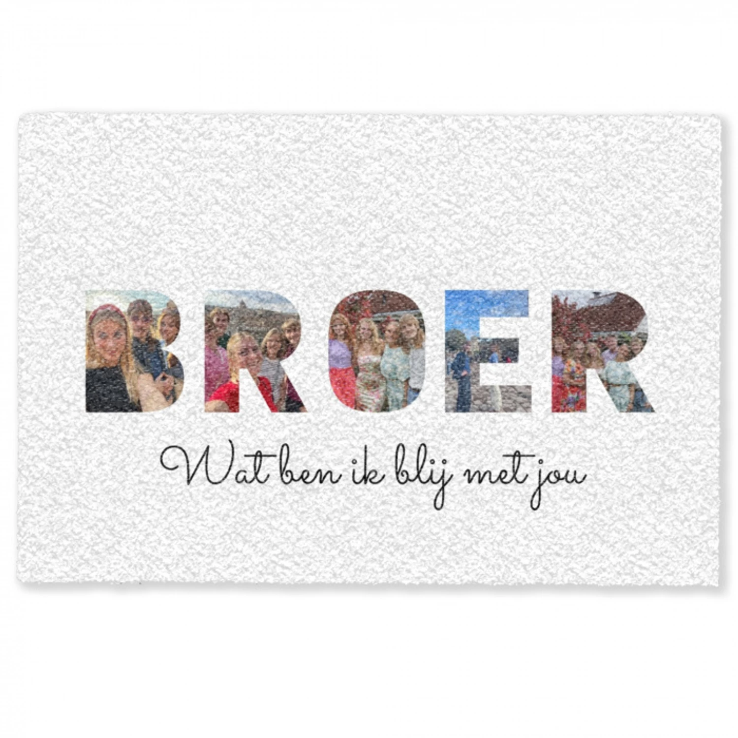 Broer - Lettercollage Deurmat klein -zkaufland3d