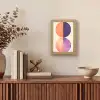 Abstract - Cirkels - Paars Light Box met kabel (Tafellamp) klein -sfeer2