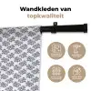 Oceaan - Koraal - Blauw - Wit Wandkleed katoen klein 269 -sfeer2
