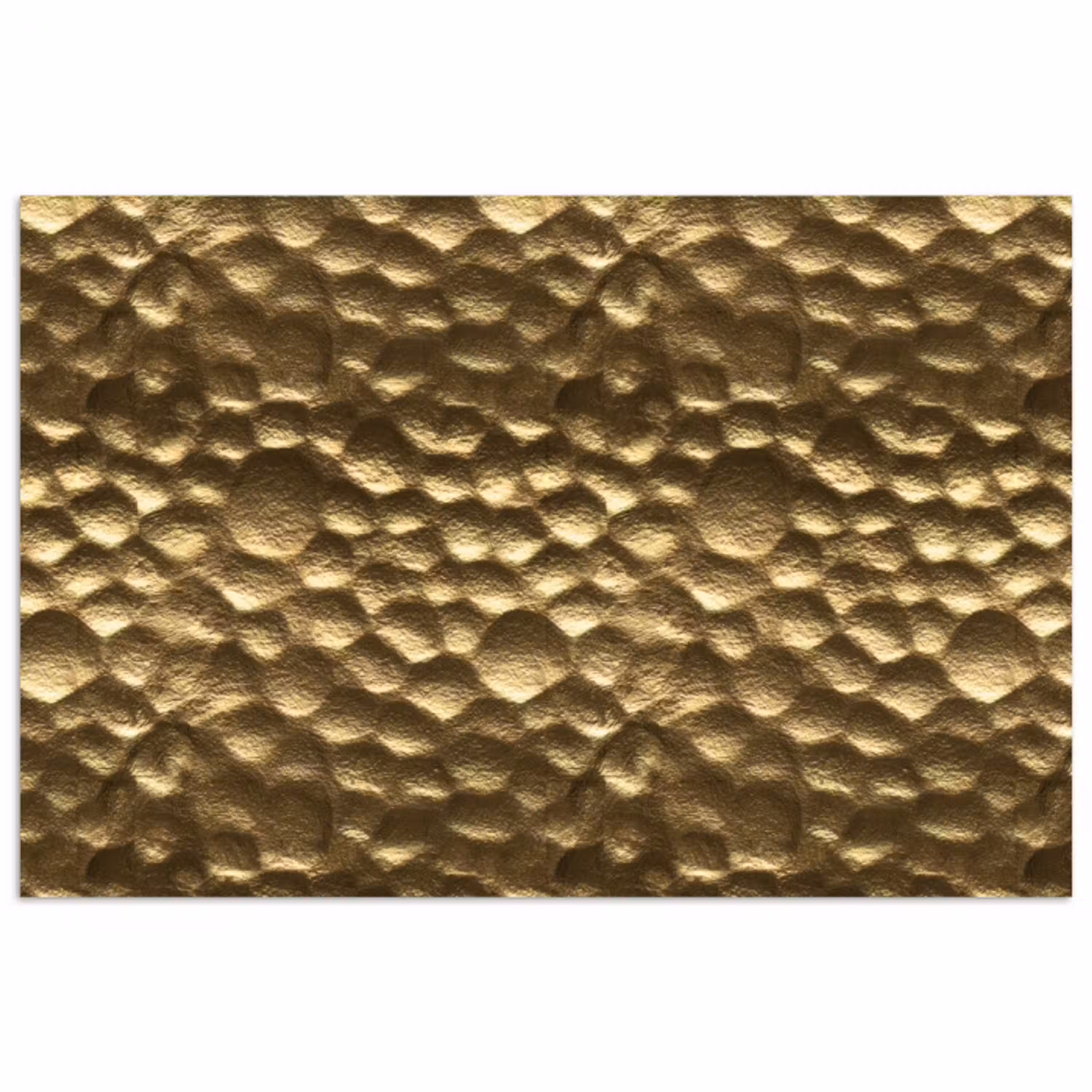 Gehamerd - Reliëf - Textuur - Bronsgoud poster papier klein 62 -3d