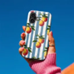 Strepen - Citroen - Blauw Toughcase MagSafe Apple iPhone 17 klein 1017 -Sfeer1V