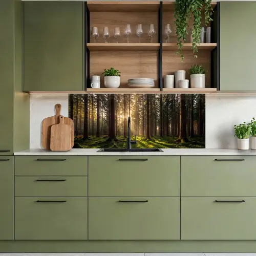 Bos - Gras - Zonlicht keuken achterwand 2 middel -sfeer3
