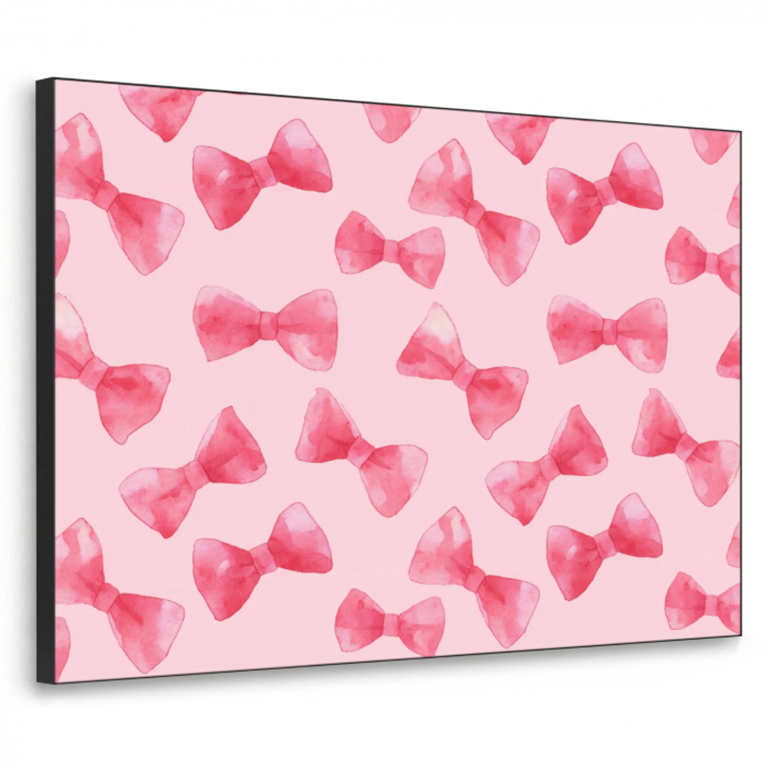 Strikken - Aquarel - Roze Textielframe zwart klein 947 -3d