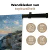 Zee - Golven - Rotsen - Meeuwen Wandkleed katoen klein -sfeer2