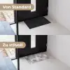 Penseelstreken - Schilderij - Beige Deurmat klein -voor-na_DE
