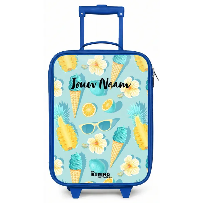Ibiza icecream Kinderkoffer - Blauw klein -zz3dotto