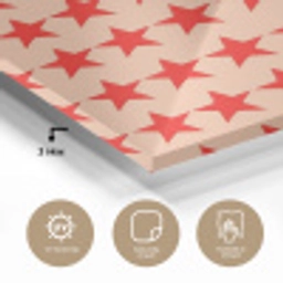 Patroon - Sterren - Rood plexiglas 5mm klein 11 -sfeer2
