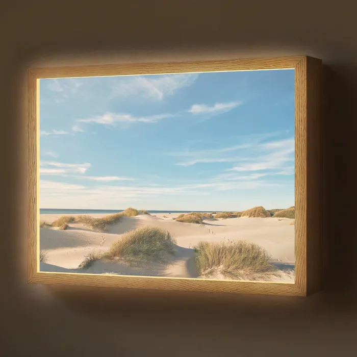 Duinen - Zomer - Landschap - Zee - Strand Light Box met batterij (Wandlamp) middel -z3d_website