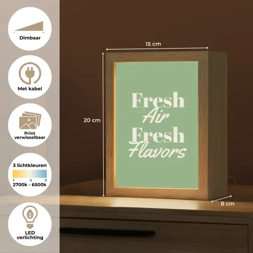 Tekst - Groen - Sierlijk - Letters Light Box met kabel (Wandlamp) klein -USP_websiteoverzichtNL