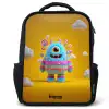 Snoep - Monster - Regenboog Rugzak - Zwart middel -3d