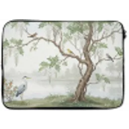 Reiger - Landschap - Groen laptophoes neopreen klein -zkaufland3dotto