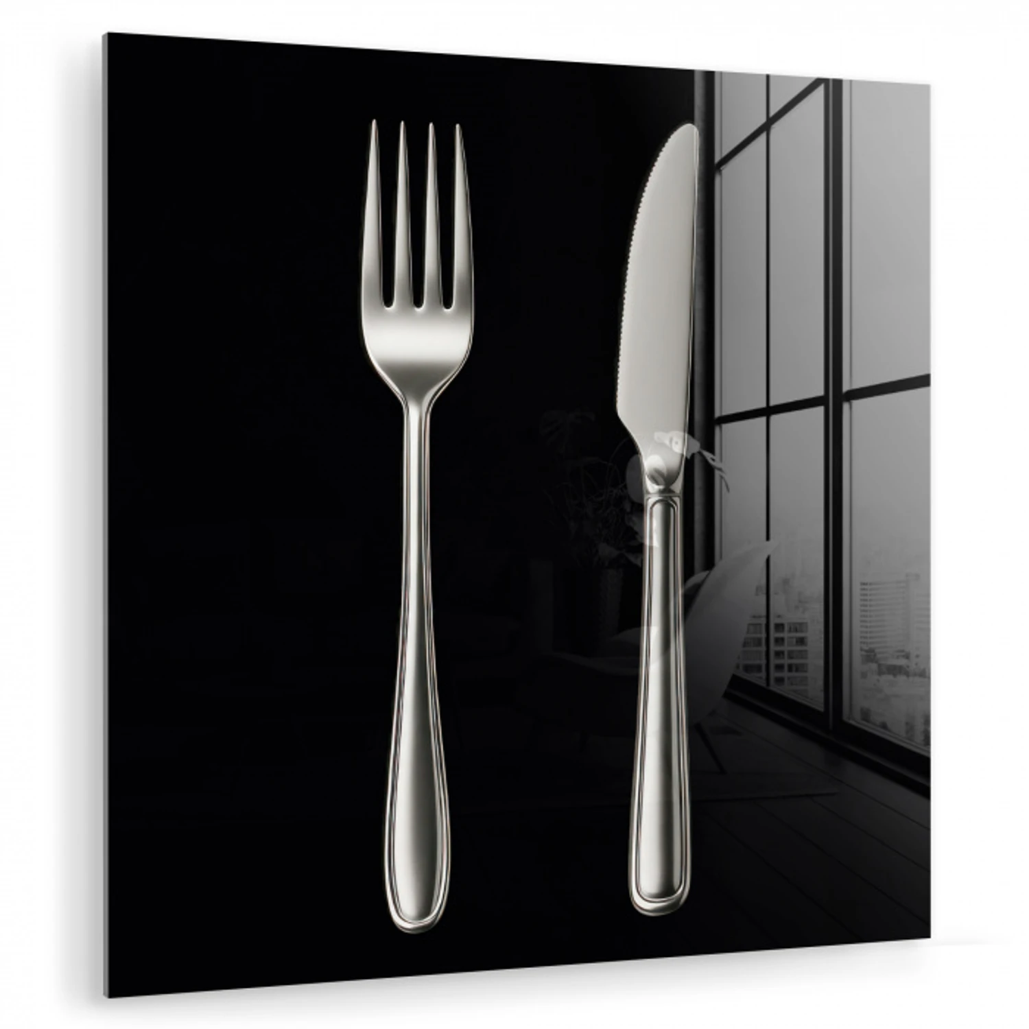Bestek - Klassiek - Elegant plexiglas 5mm klein -zzzproduct_nieuw