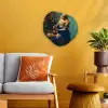 Melkmeisje - Amandelbloesem - Van Gogh - Vermeer - Schilderij - Oude meesters Wandcirkel Organisch Forex 3mm klein -sfeer4