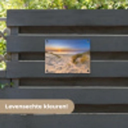 Avondrust aan Zee tuinposter los doek klein -sfeer3