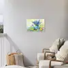 Lavendelbloemen - Quote - Gieter Tuinposter op houten frame 2 cm dik klein -sfeer1