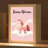 Eenhoorn - Vleugels - Roze - Regenboog Light Box met kabel (Kinderlampje) klein -zzz_3d_website