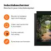 Doorkijk - Bloemen - Natuur - Rozenboog Inductie beschermer vinyl 3mm middel -zzzzzzz-td-ups