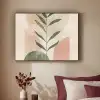 Modern - Roze - Groen - Natuur - Aesthetic Textielframe zwart klein -sfeer1
