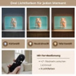 Hamster - Wortel - Blauw Light Box met batterij (Wandlamp kind) middel -USP_lichtkleurDE