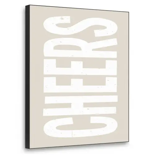 Cheers - Feest - Japandi - Vintage Textielframe - compleet frame klein -3d