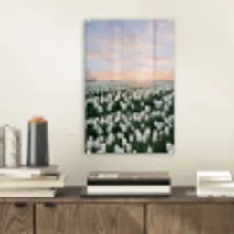 Tulpen - Landschap - Wit plexiglas 5mm klein -sfeer1