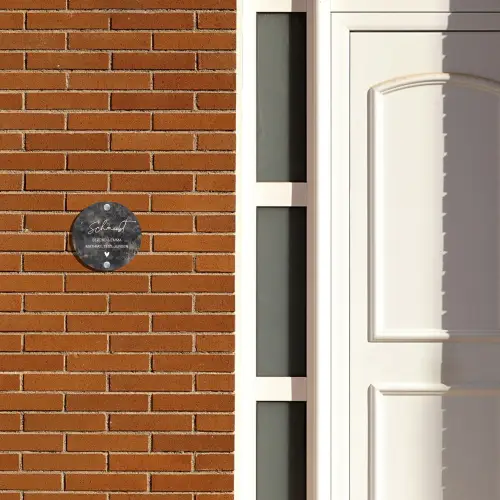 Verweerd metaal - Sierlijk Naambord Rond klein -sfeer3-rond-XS