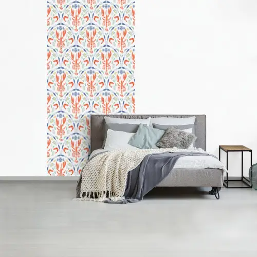 Sfeer - Oranje - Blauw - Groen fotobehang vinyl groot 64 -slaapkamer