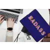 Badass - Panterpint - Schaduw - Roze laptophoes neopreen klein -bureau