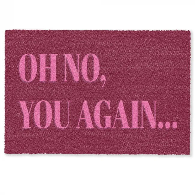 Fußmatte - Zitat - burgunderrot