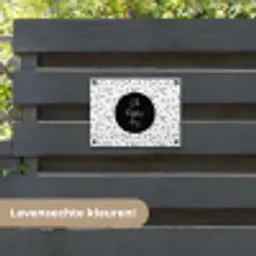 Quotes - Tekst - Oh happy day - Geluk tuinposter los doek klein -sfeer3