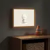 Beertje - Sneeuwvlokje - Wit - Pluizig Light Box met batterij (Wandlamp kind) middel -sfeer5_kind