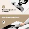 Vrouw - Lolly - Zwart - Wit Inductie beschemer met haakjes klein -ky-schoon-nl